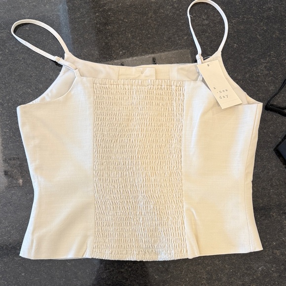 a new day Black and Cream Button-Down Camisoles - Picture 3 of 9